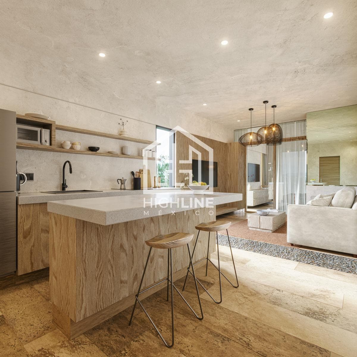 1-bedroom apartment for sale in Tulum with a pool, gym, and pet-friendly policy