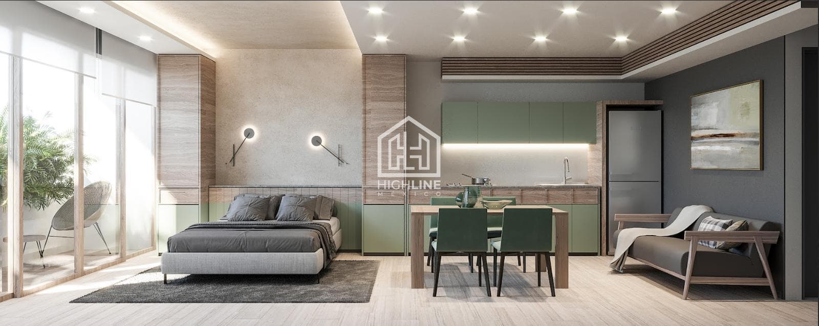 STUDIO APARTMENT FOR SALE IN DOWNTOWN PLAYA DEL CARMEN