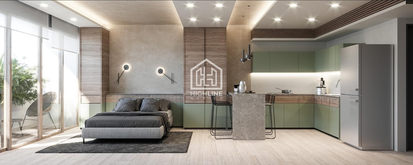STUDIO APARTMENT FOR SALE IN DOWNTOWN PLAYA DEL CARMEN