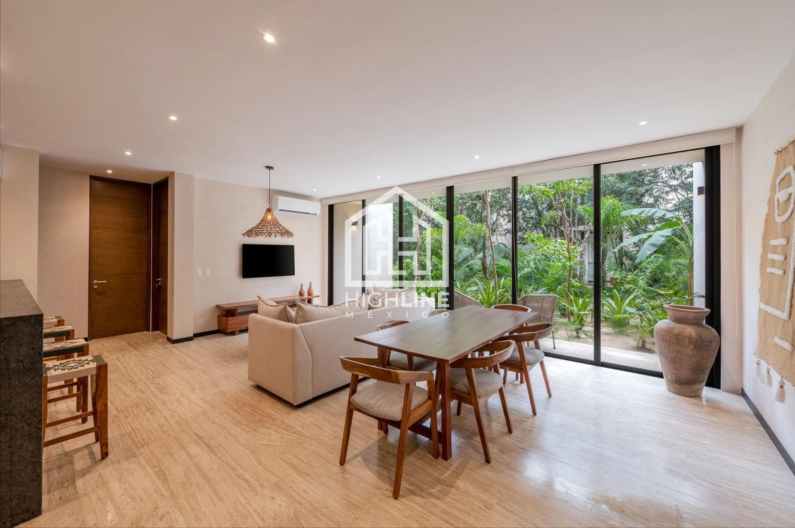 2-bedroom apartment for sale in Tulum with a large pool, gym, and pet-friendly policy