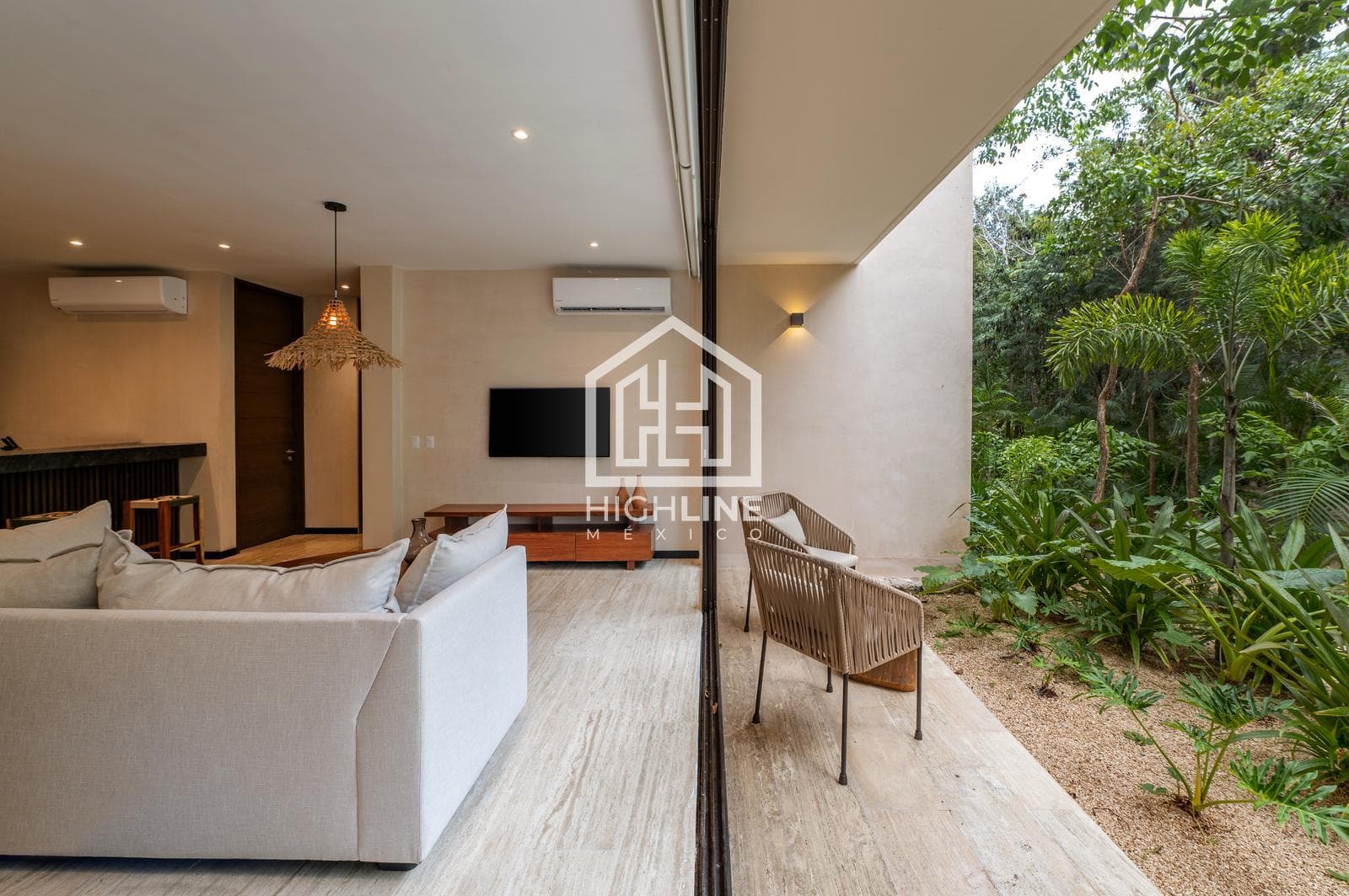 2-bedroom apartment for sale in Tulum with a large pool, gym, and pet-friendly policy