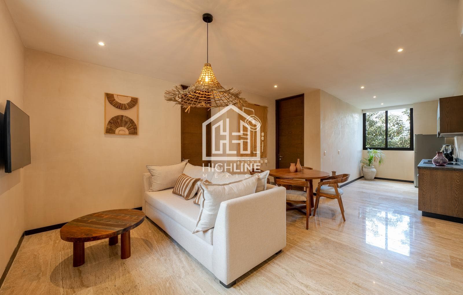 2-bedroom apartment for sale in Tulum with a large pool, gym, and pet-friendly policy