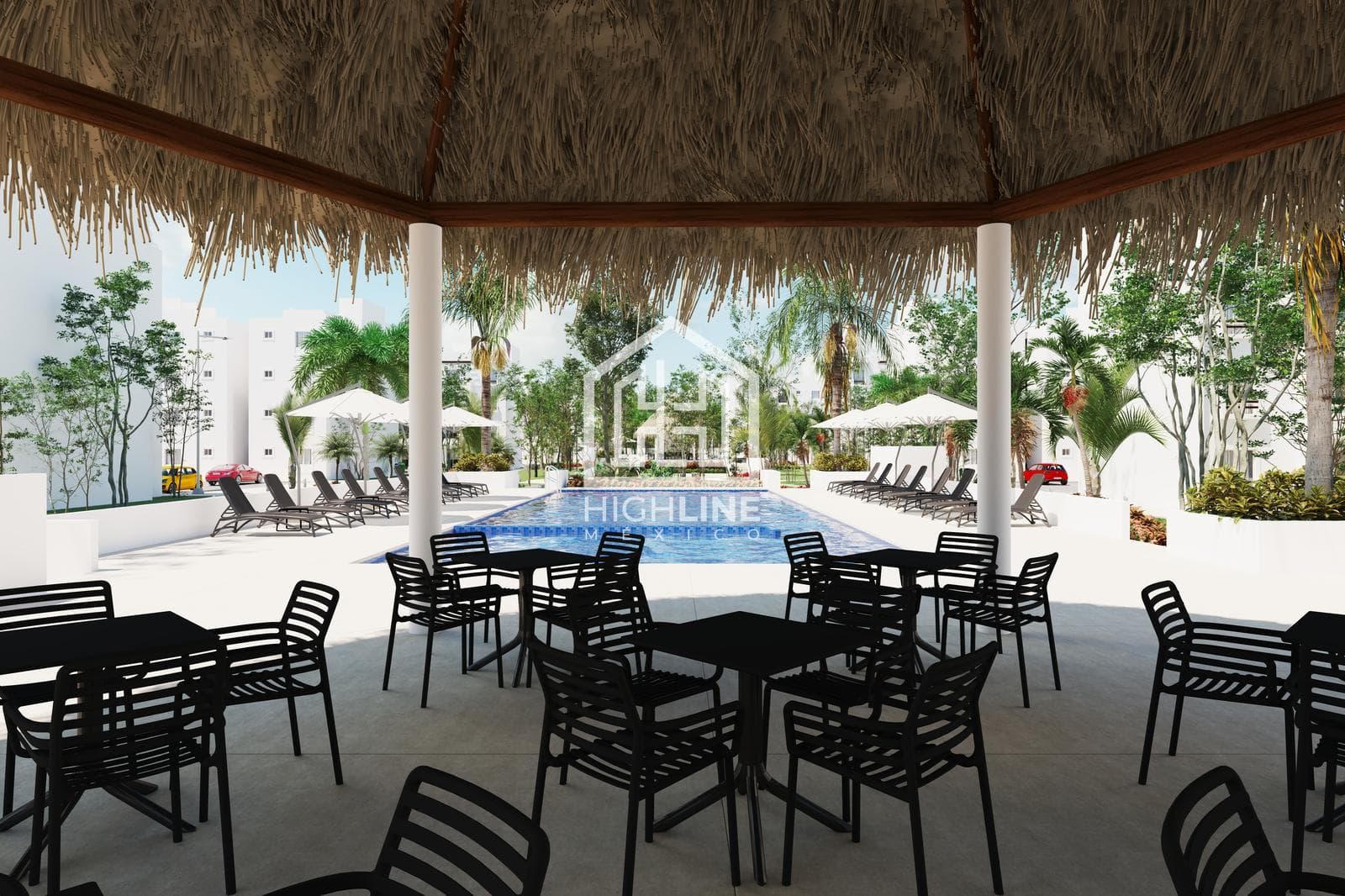 2-Bedroom Apartment in Playa del Carmen | INFONAVIT or Bank Loans Accepted | Padel Court