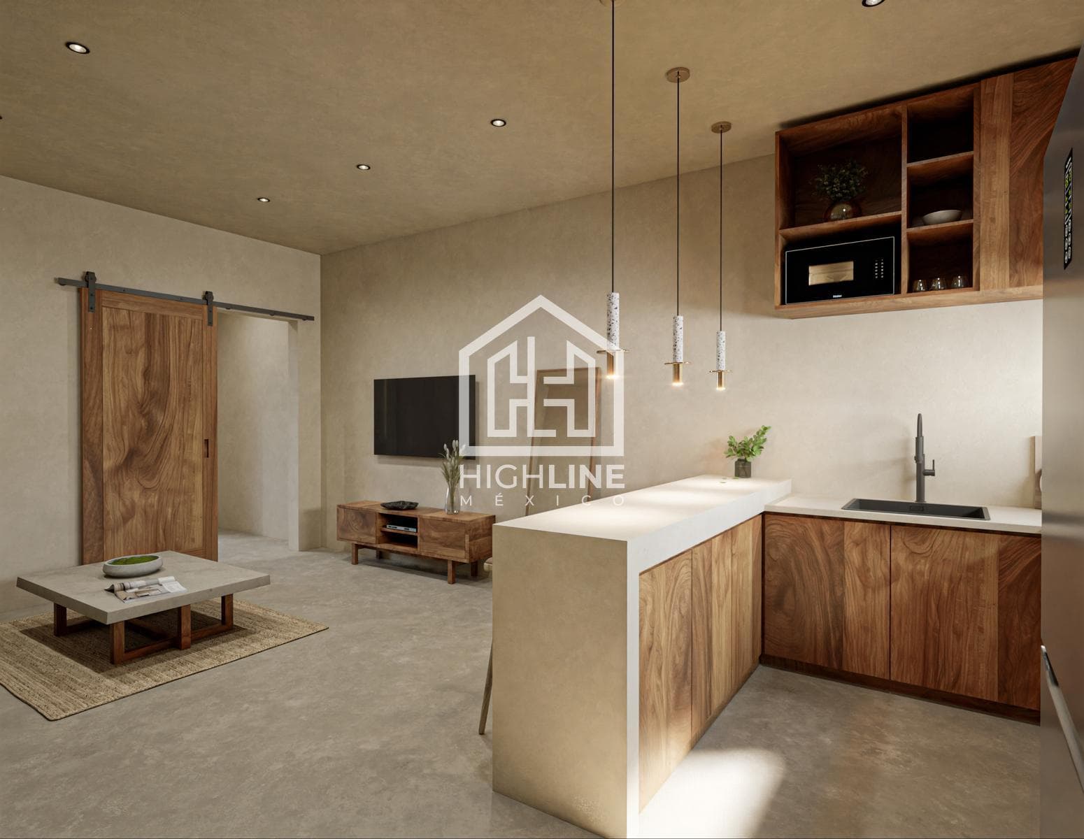 1-BEDROOM APARTMENT / PRE-SALE / 8 MINUTES FROM THE BEACH / FURNISHED / SPA / GYM.