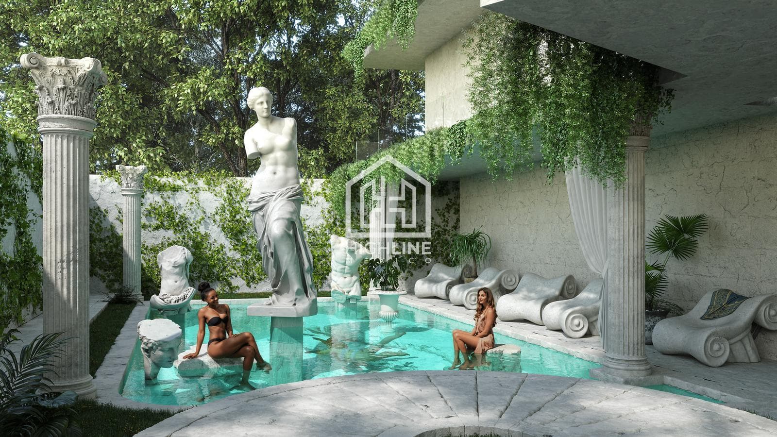 1-Bedroom Apartment in Tulum with Greek-Style Beds, Gym, Spa, and Ambrosia Speakeasy