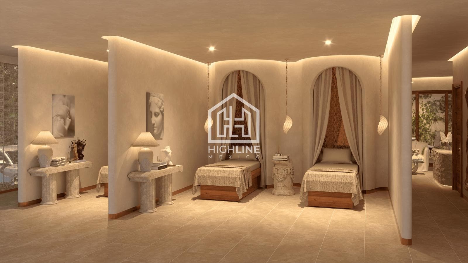 1-Bedroom Apartment in Tulum with Greek-Style Beds, Gym, Spa, and Ambrosia Speakeasy