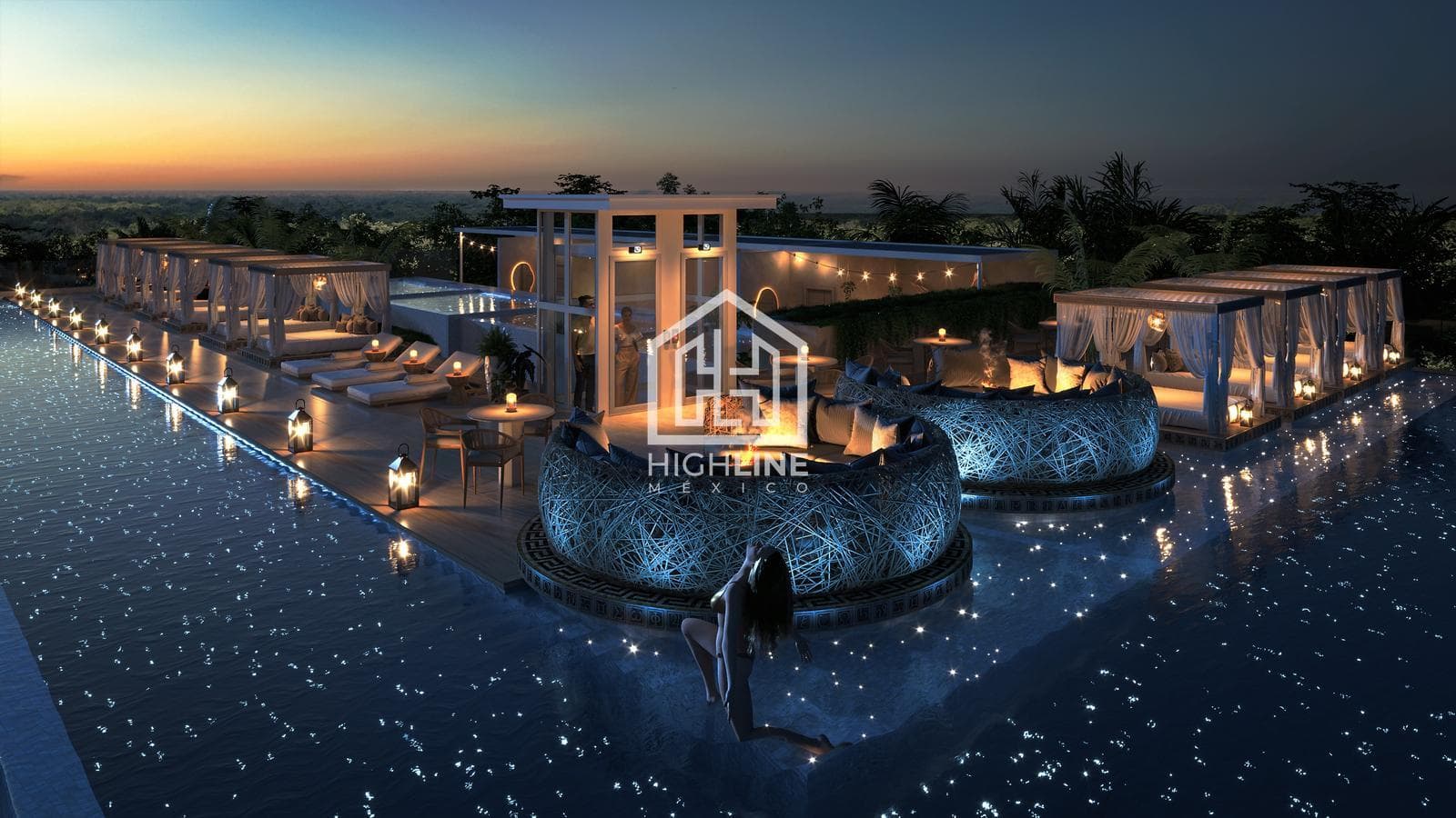 1-Bedroom Apartment in Tulum with Greek-Style Beds, Gym, Spa, and Ambrosia Speakeasy