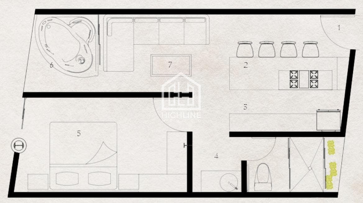 1-Bedroom Apartment in Tulum with Greek-Style Beds, Gym, Spa, and Ambrosia Speakeasy