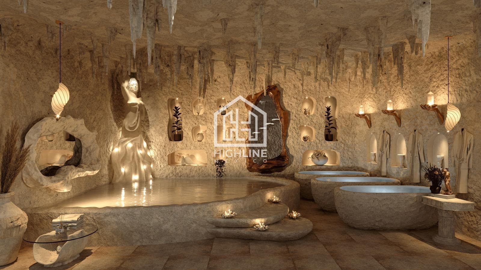 1-Bedroom Apartment in Tulum with Greek-Style Beds, Gym, Spa, and Ambrosia Speakeasy
