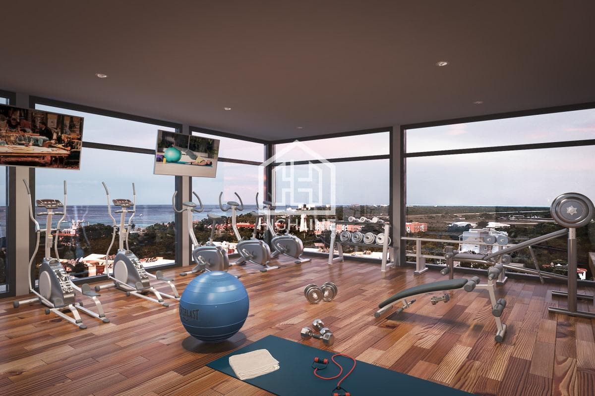 2-bedroom apartment with ocean views and a rooftop deck. Cozumel
