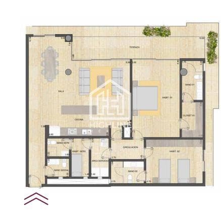 Apartment for sale in Puerto Cancun, 2 bedrooms, with pools and unique views
