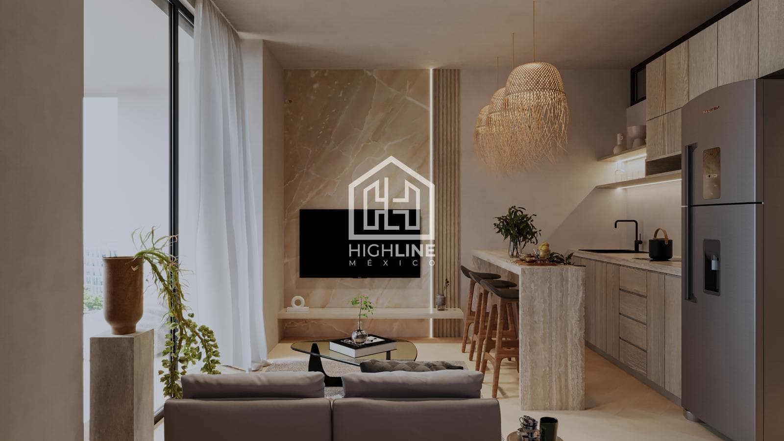 2-BEDROOM APARTMENT | PLAYA DEL CARMEN | FURNISHED AND FULLY EQUIPPED | WITH ROOFTOP