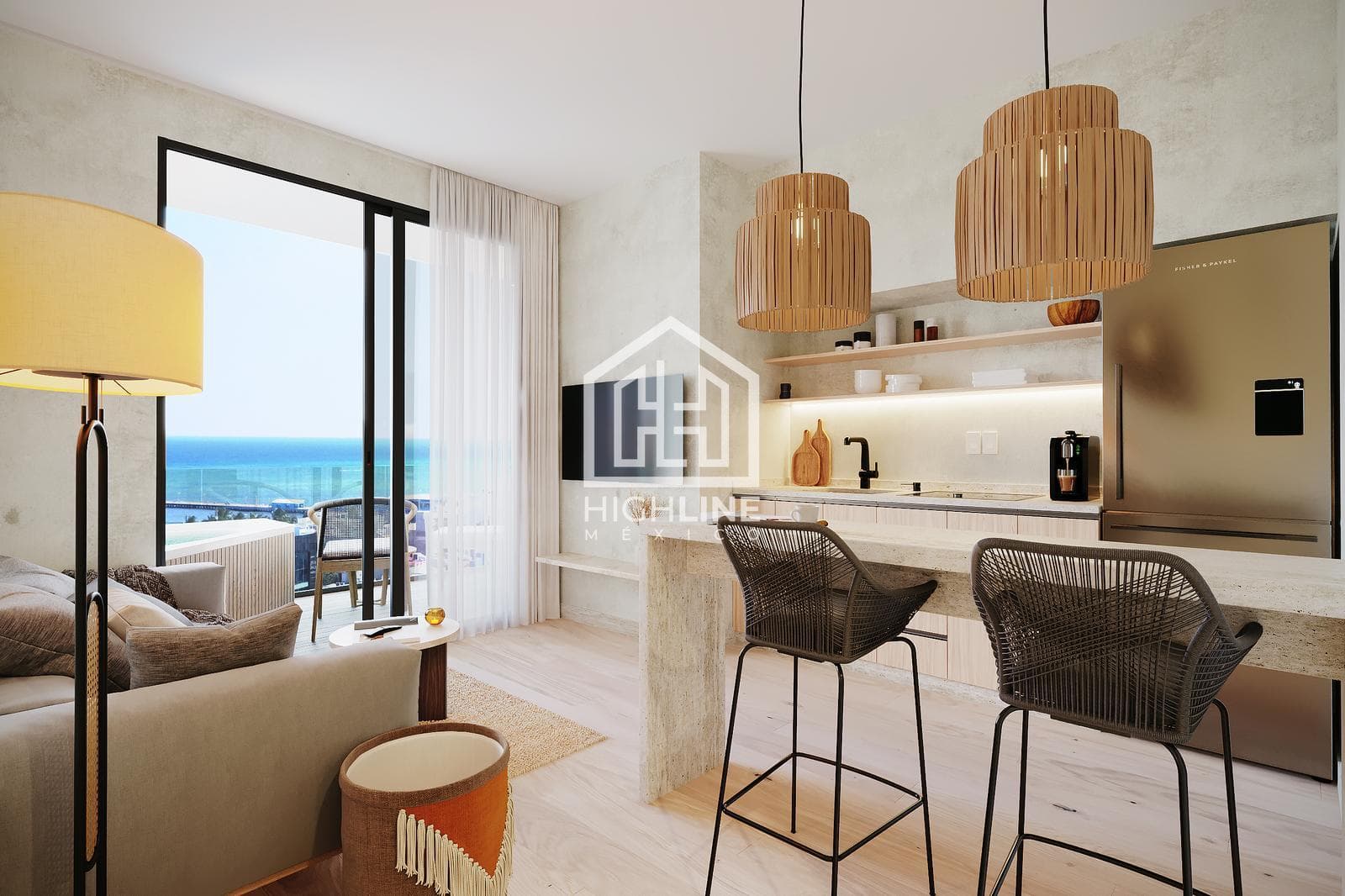 2-BEDROOM APARTMENT | PLAYA DEL CARMEN | FURNISHED AND FULLY EQUIPPED | WITH ROOFTOP