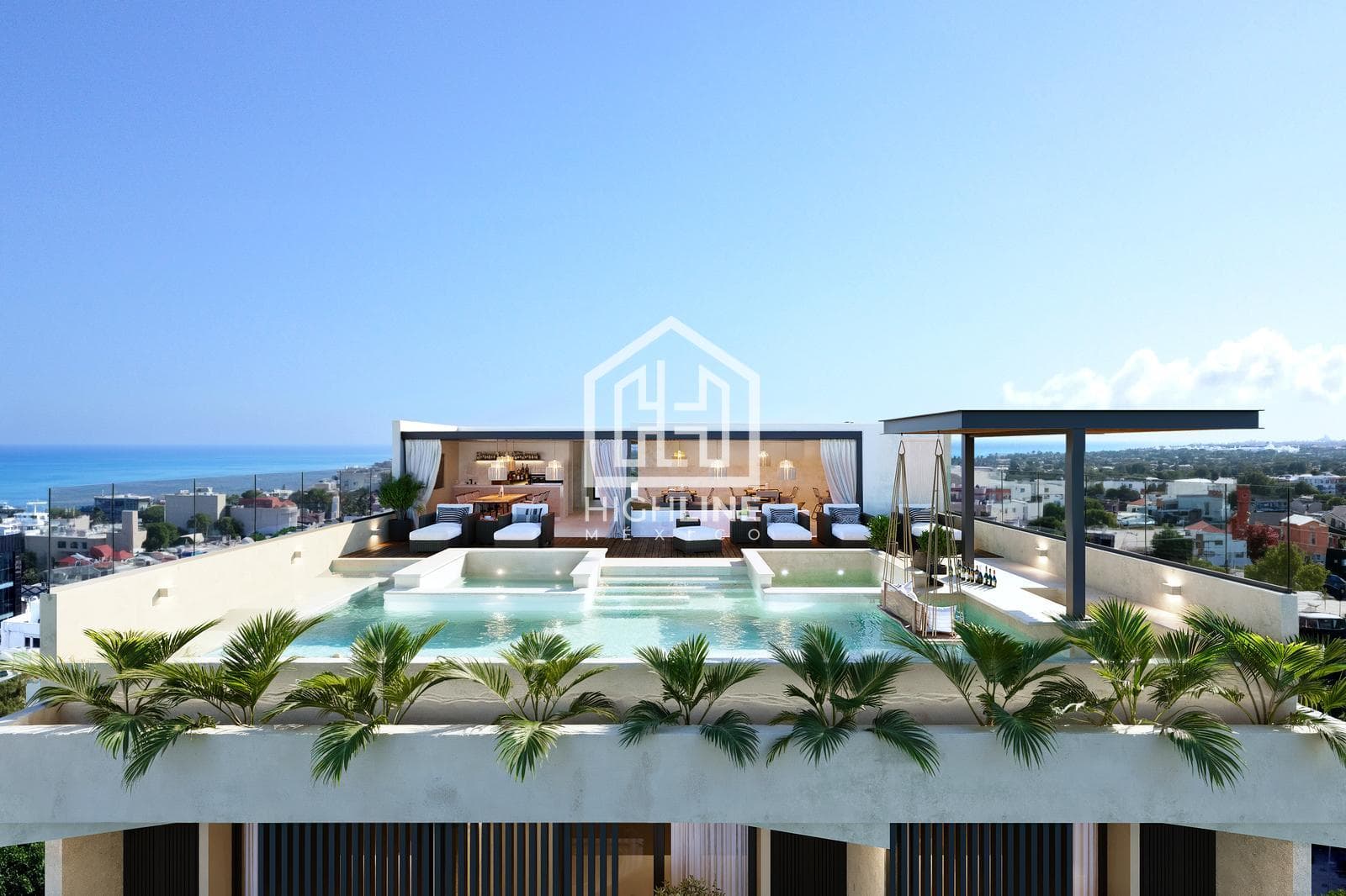2-BEDROOM APARTMENT | PLAYA DEL CARMEN | FURNISHED AND FULLY EQUIPPED | WITH ROOFTOP
