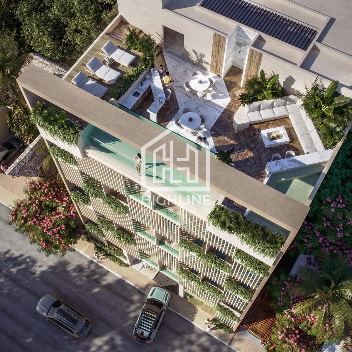 Studio apartment in Playa del Carmen, a 4-minute walk from the beach, offers high potential for capital appreciation
