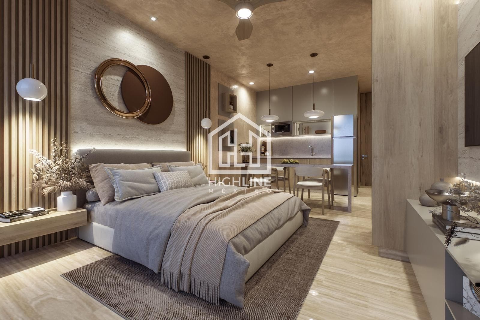 Studio apartment in Playa del Carmen, a 4-minute walk from the beach, offers high potential for capital appreciation