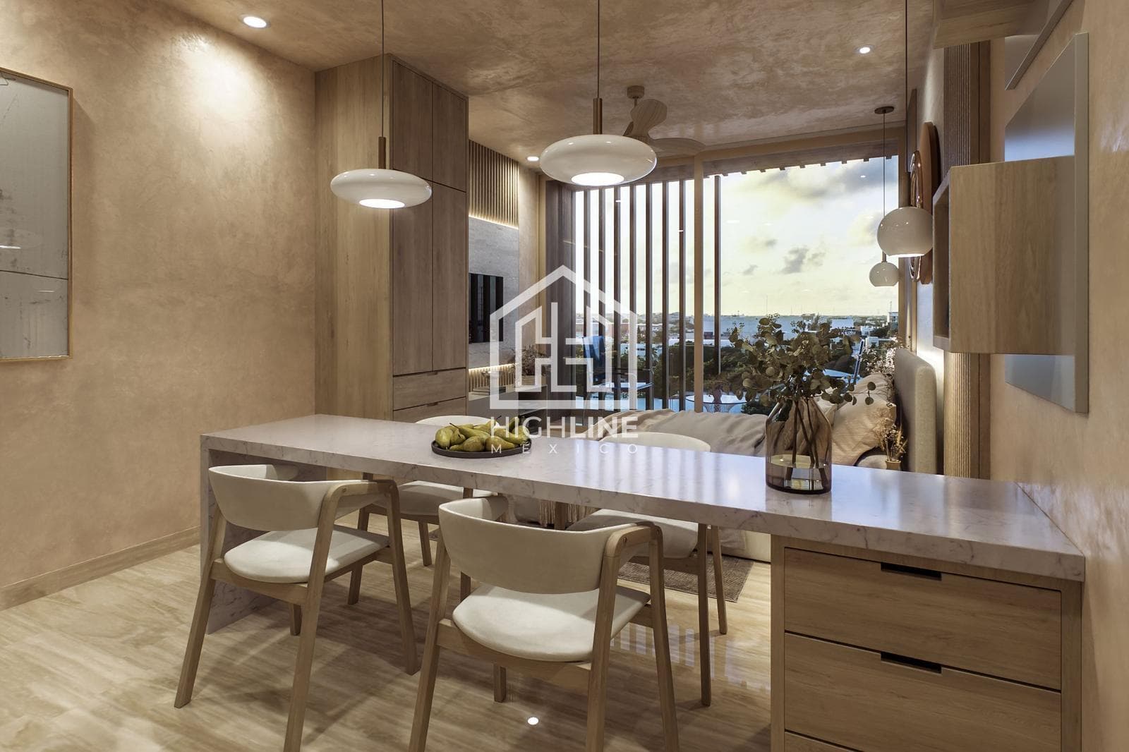 Studio apartment in Playa del Carmen, a 4-minute walk from the beach, offers high potential for capital appreciation