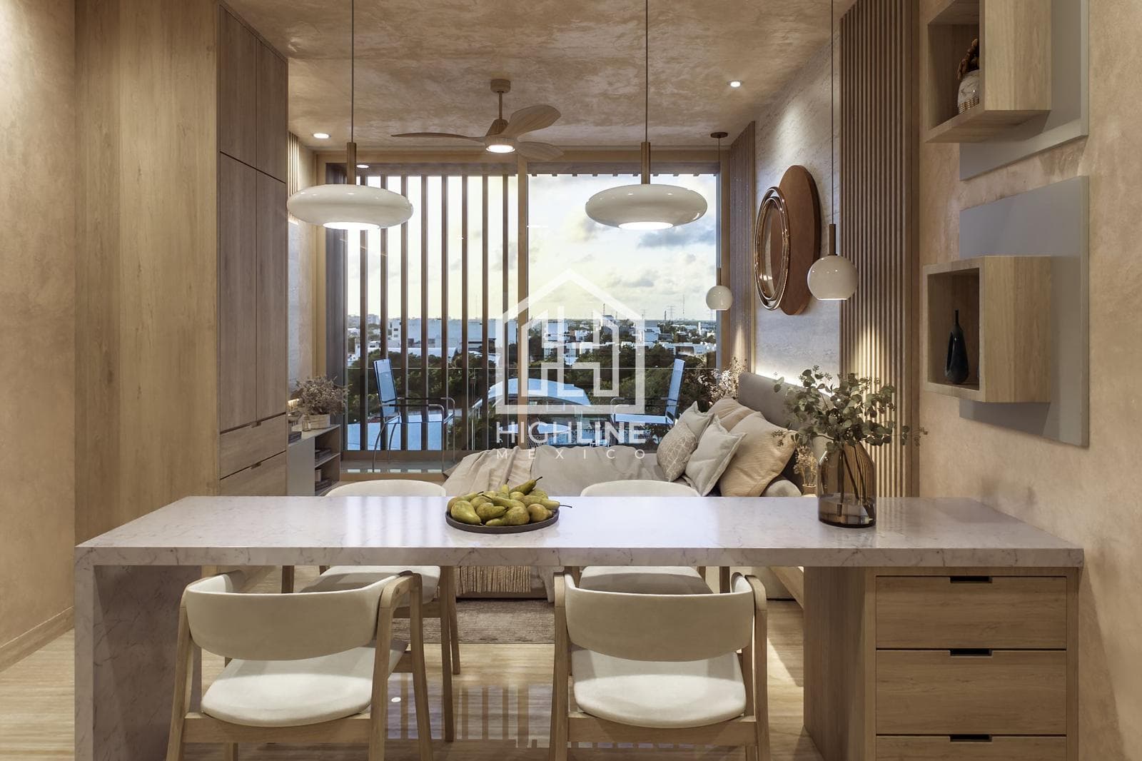 Studio apartment in Playa del Carmen, a 4-minute walk from the beach, offers high potential for capital appreciation