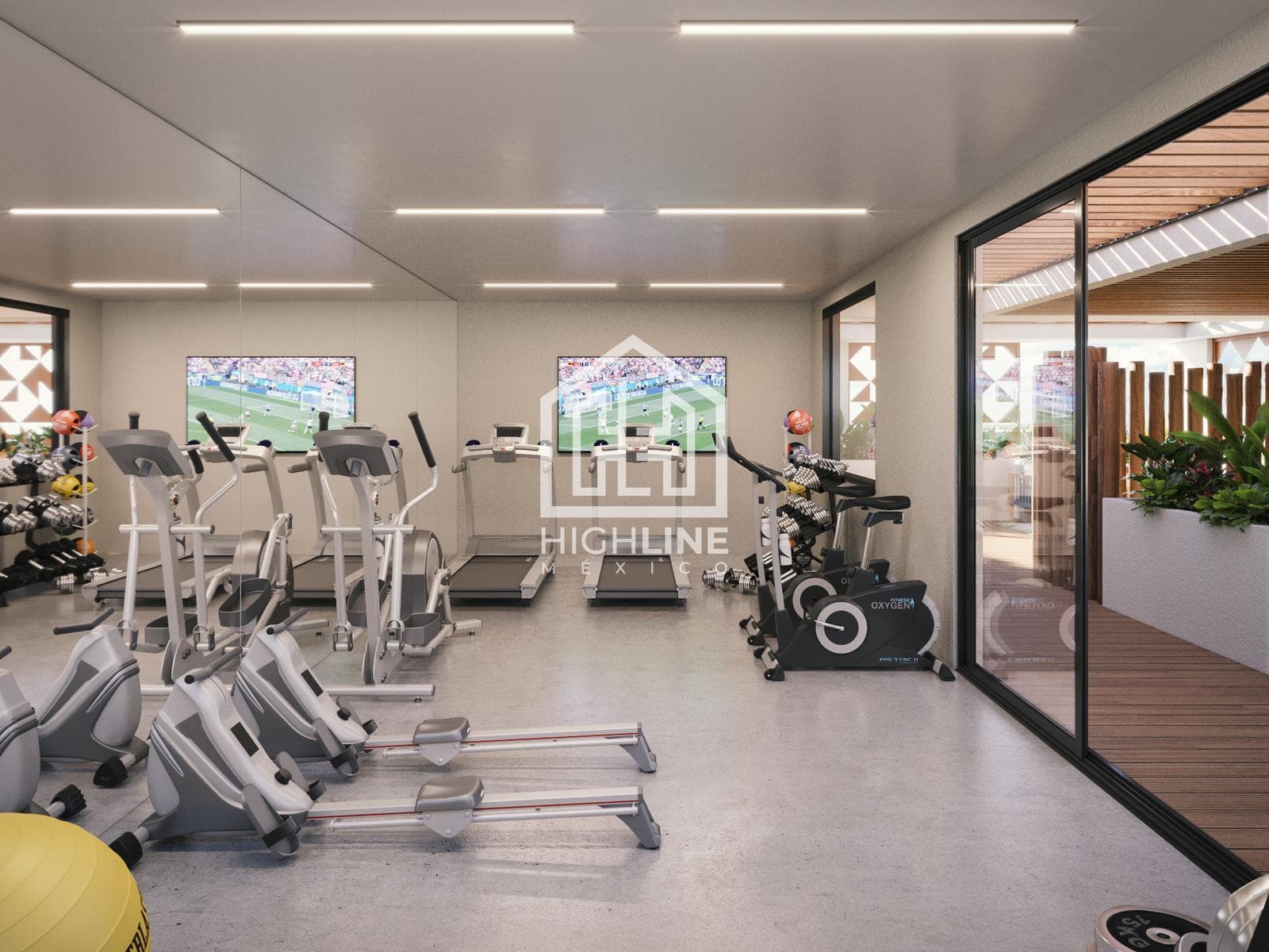 1-BEDROOM APARTMENT FOR SALE. PLAYA DEL CARMEN. GYM AND ROOFTOP WITH POOL. PRE-SALE.