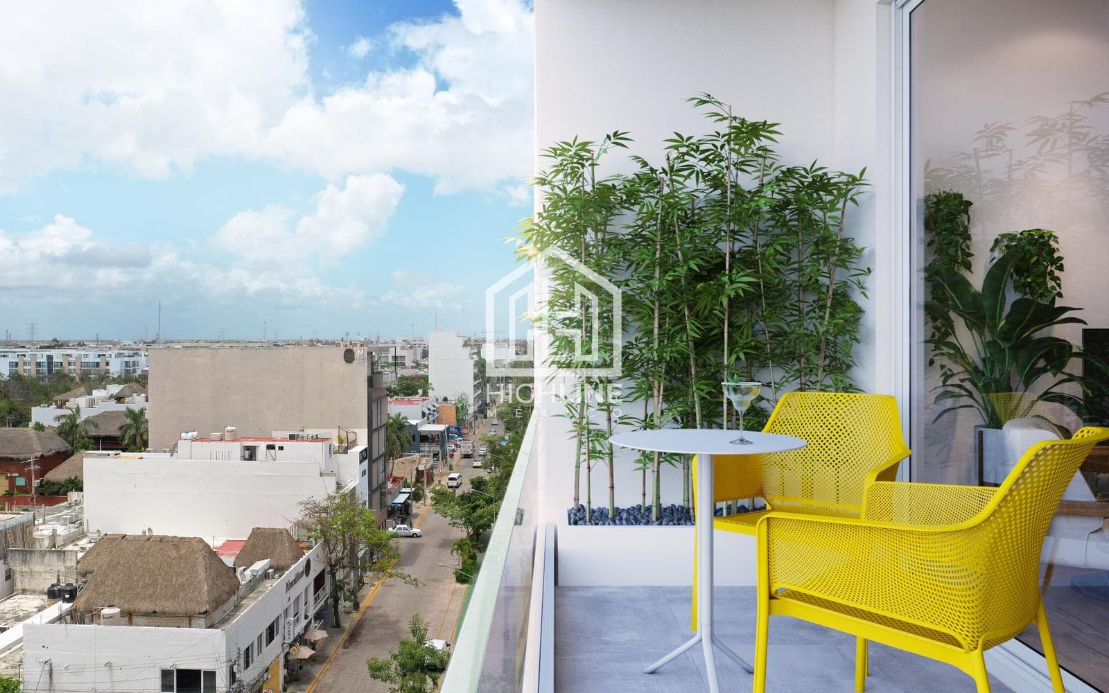 1-BEDROOM APARTMENT FOR SALE. PLAYA DEL CARMEN. GYM AND ROOFTOP WITH POOL. PRE-SALE.