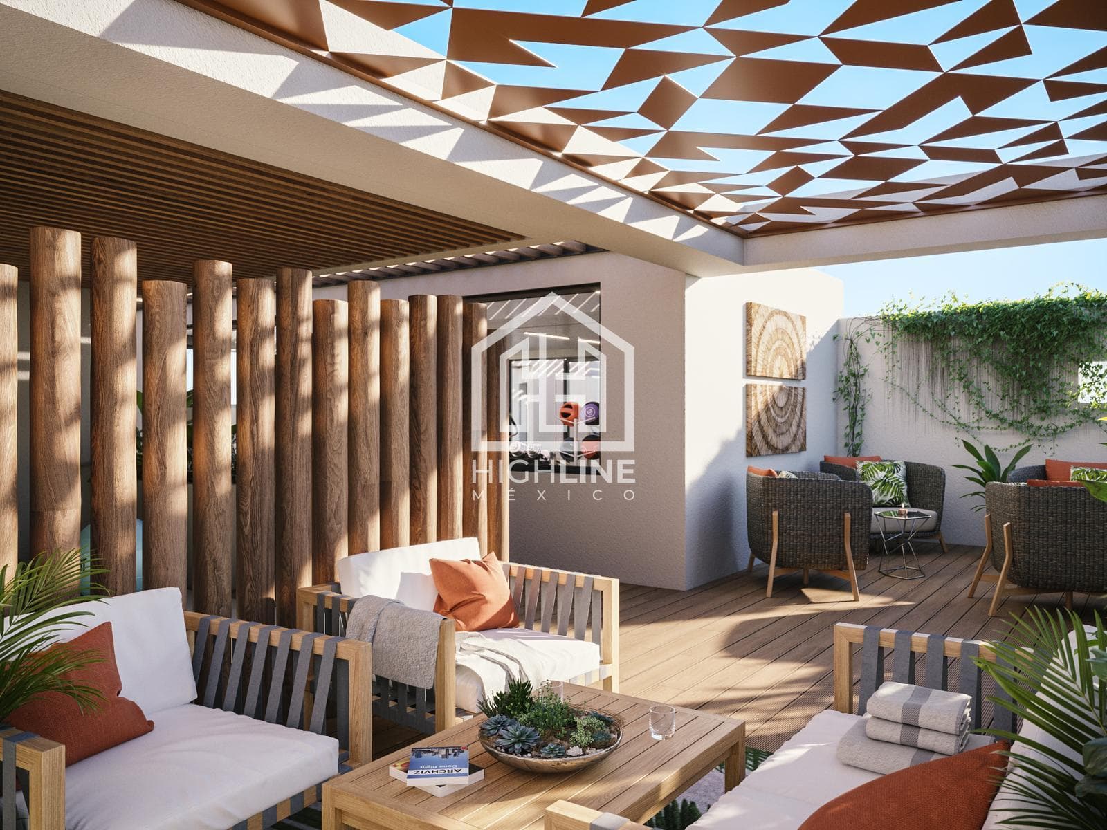 1-BEDROOM APARTMENT FOR SALE. PLAYA DEL CARMEN. GYM AND ROOFTOP WITH POOL. PRE-SALE.