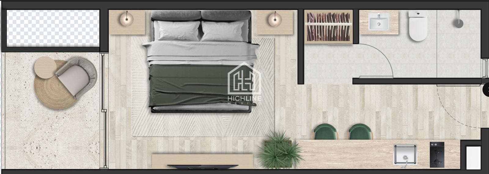 Studio Apartment for Sale in Playa del Carmen, Condo-Hotel Management
