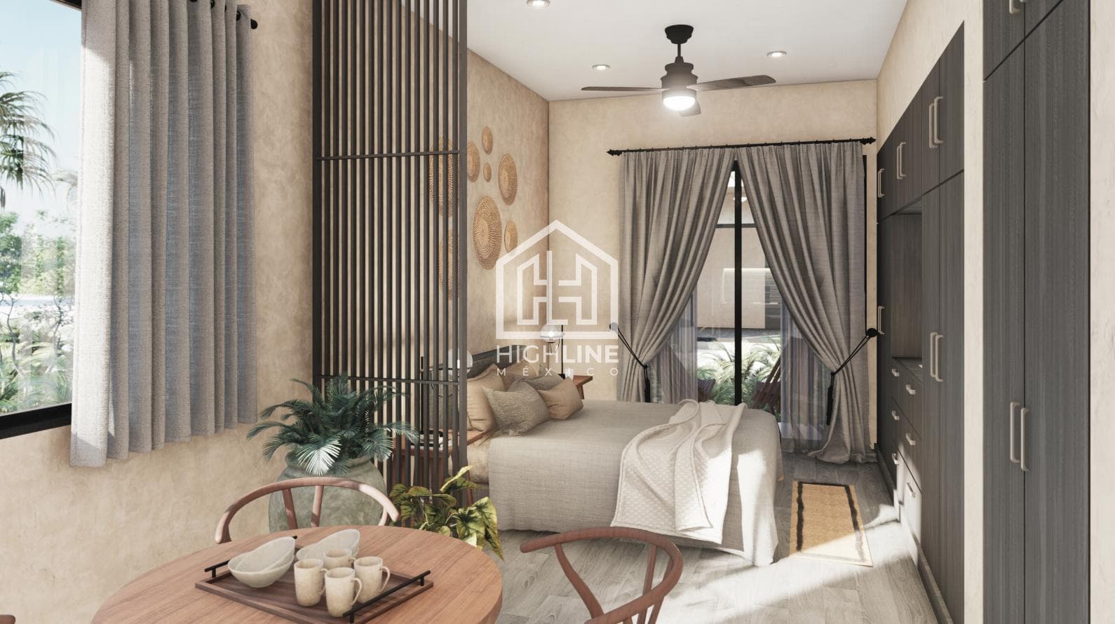 STUDIO WITH A TERRACE IN TULUM. AVAILABLE IMMEDIATELY. IDEAL FOR AIRBNB