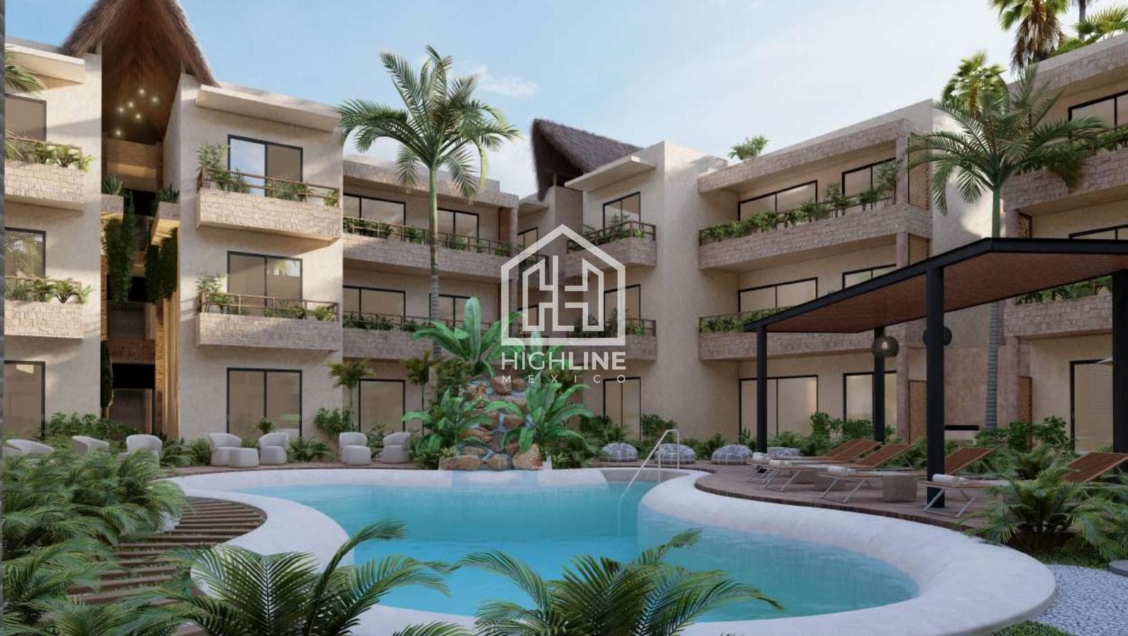 STUDIO WITH A TERRACE IN TULUM. AVAILABLE IMMEDIATELY. IDEAL FOR AIRBNB