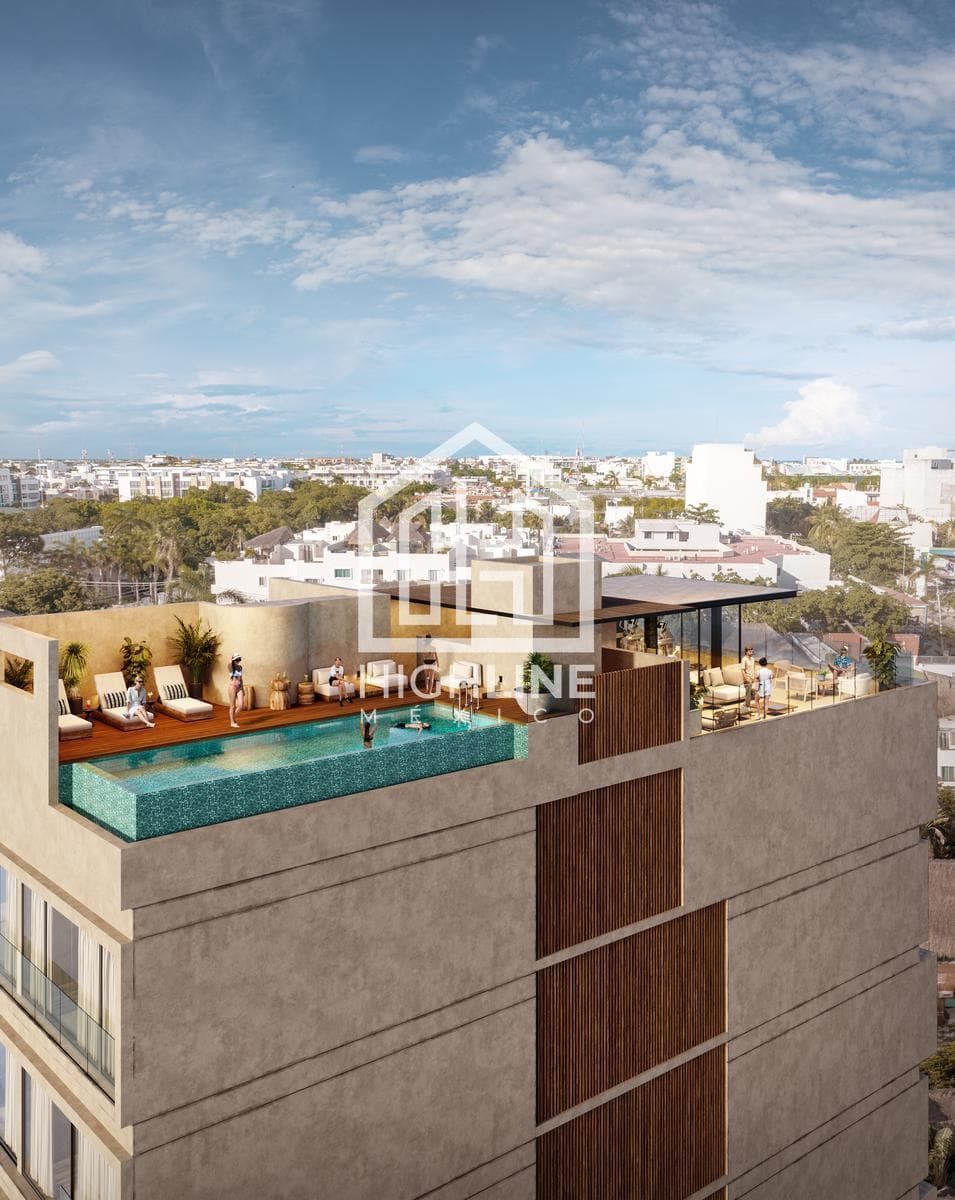 APARTMENT FOR SALE IN PLAYA DEL CARMEN, ONE BLOCK FROM 5TH AVENUE