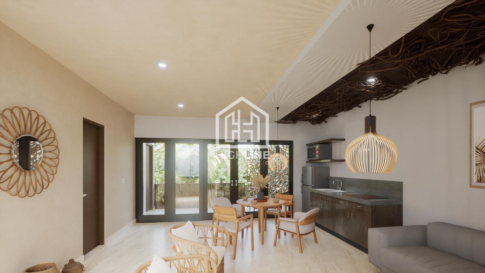APARTMENT FOR SALE IN TULUM, REGION 15, 3 MINUTES FROM THE BEACH