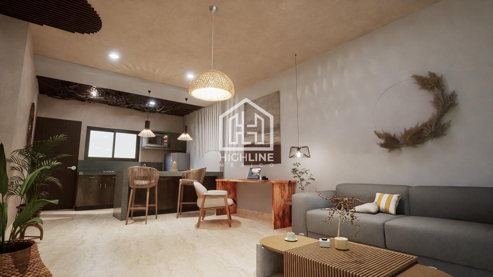 APARTMENT FOR SALE IN TULUM, REGION 15, 3 MINUTES FROM THE BEACH
