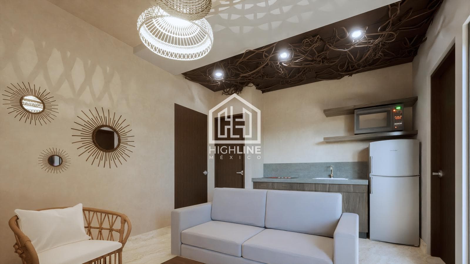 APARTMENT FOR SALE IN TULUM, REGION 15, 5 MINUTES FROM THE OCEAN