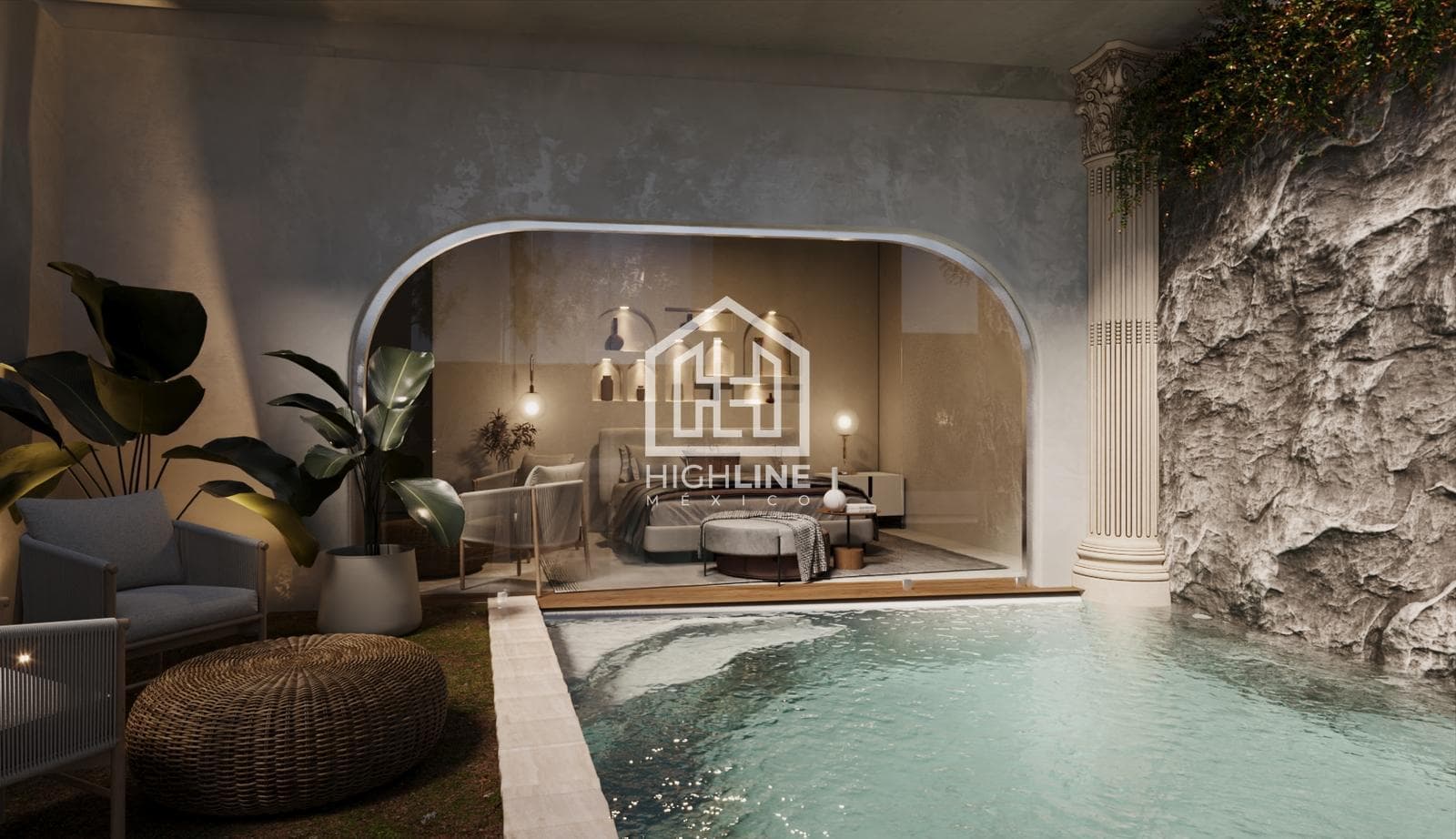 3-bedroom apartment for sale in Tulum, with swim-up access, just a few meters from the beach | Spa and Gym