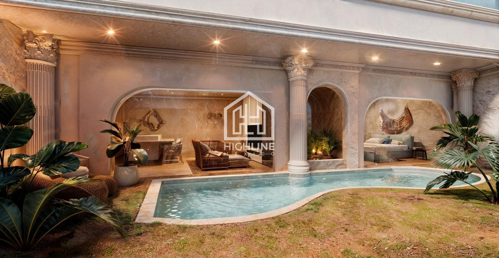 3-bedroom apartment for sale in Tulum, with swim-up access, just a few meters from the beach | Spa and Gym