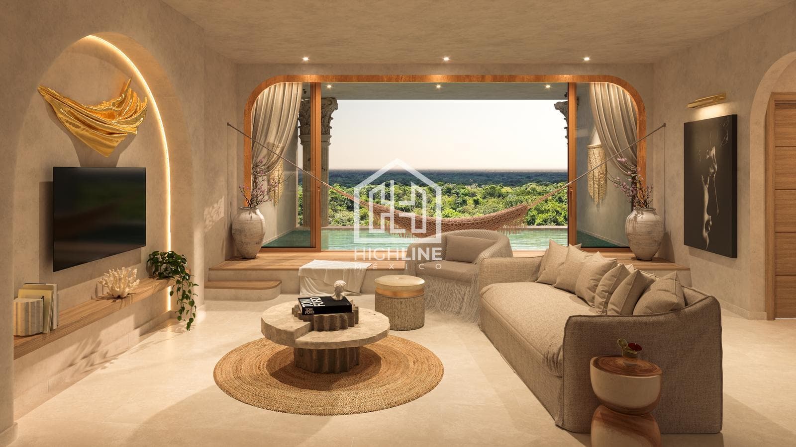 3-bedroom apartment for sale in Tulum, with swim-up access, just a few meters from the beach | Spa and Gym