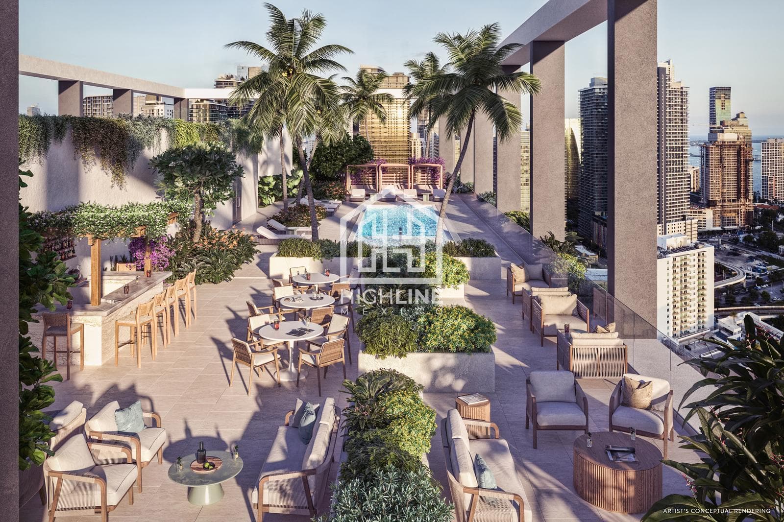 APARTMENT FOR SALE IN MIAMI: 1 BEDROOM WITH A WELCOME LOUNGE, BAR, AND GARDEN
