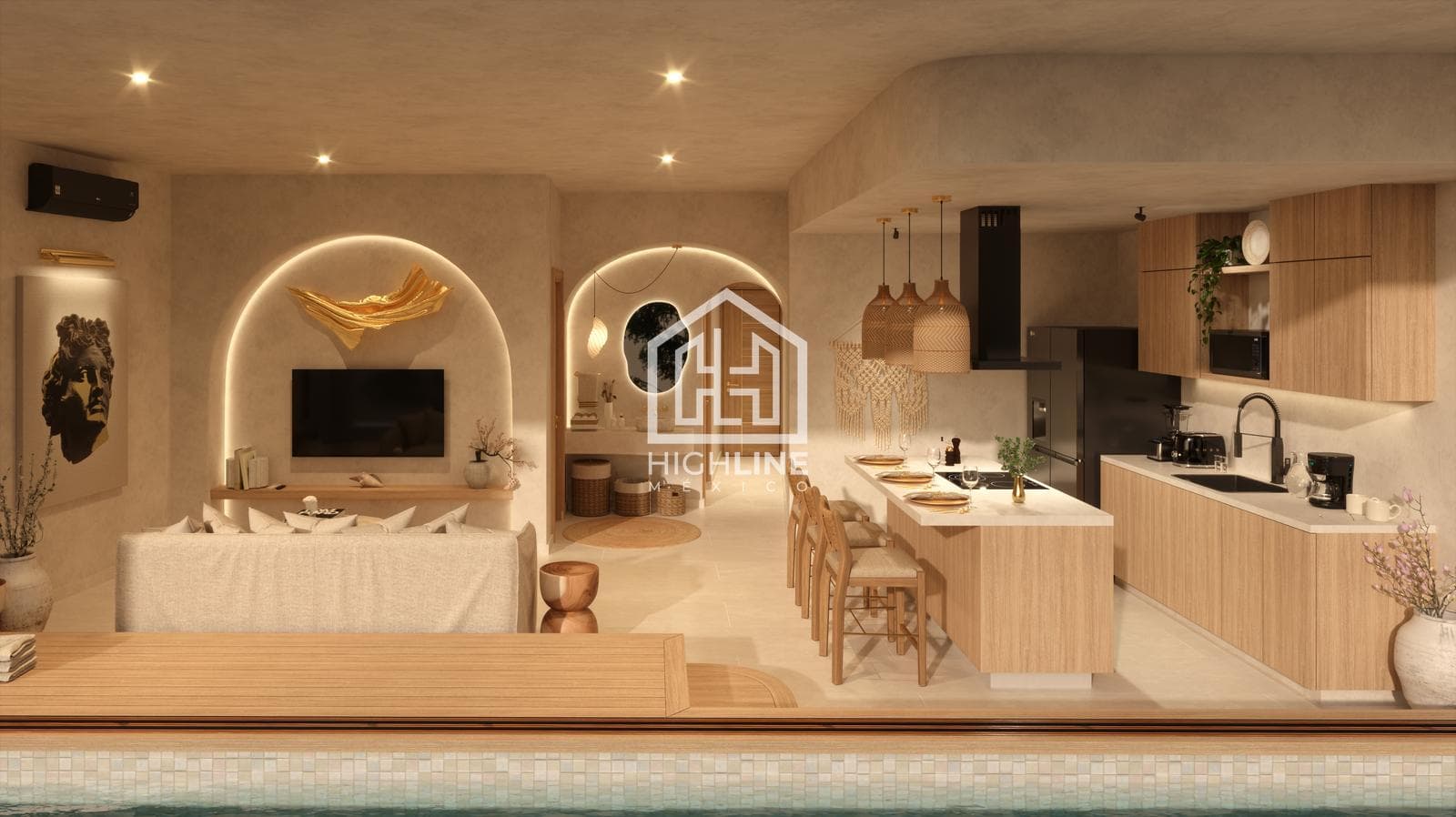1-bedroom apartment for sale in Tulum, with swim-up access, just a few meters from the beach | Spa and Gym