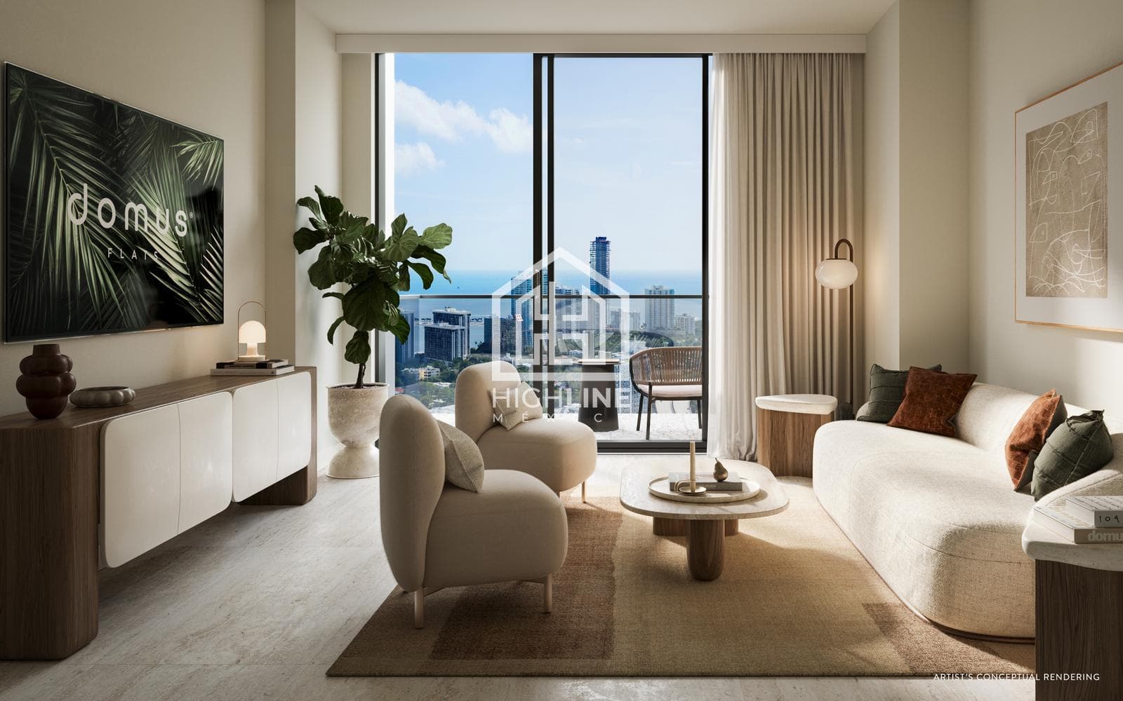 1-BEDROOM APARTMENT FOR SALE IN MIAMI WITH COWORKING SPACE, LOCATED IN AN AREA WITH HIGH APPRECIATION POTENTIAL