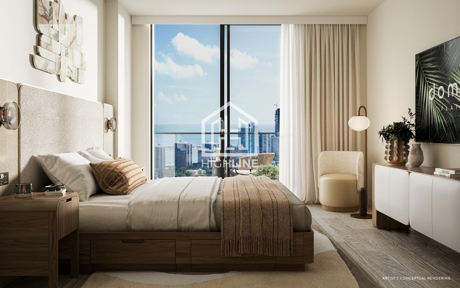 1-BEDROOM APARTMENT FOR SALE IN MIAMI NEAR A MARKET, BAR, BAKERY, AND COFFEE SHOP