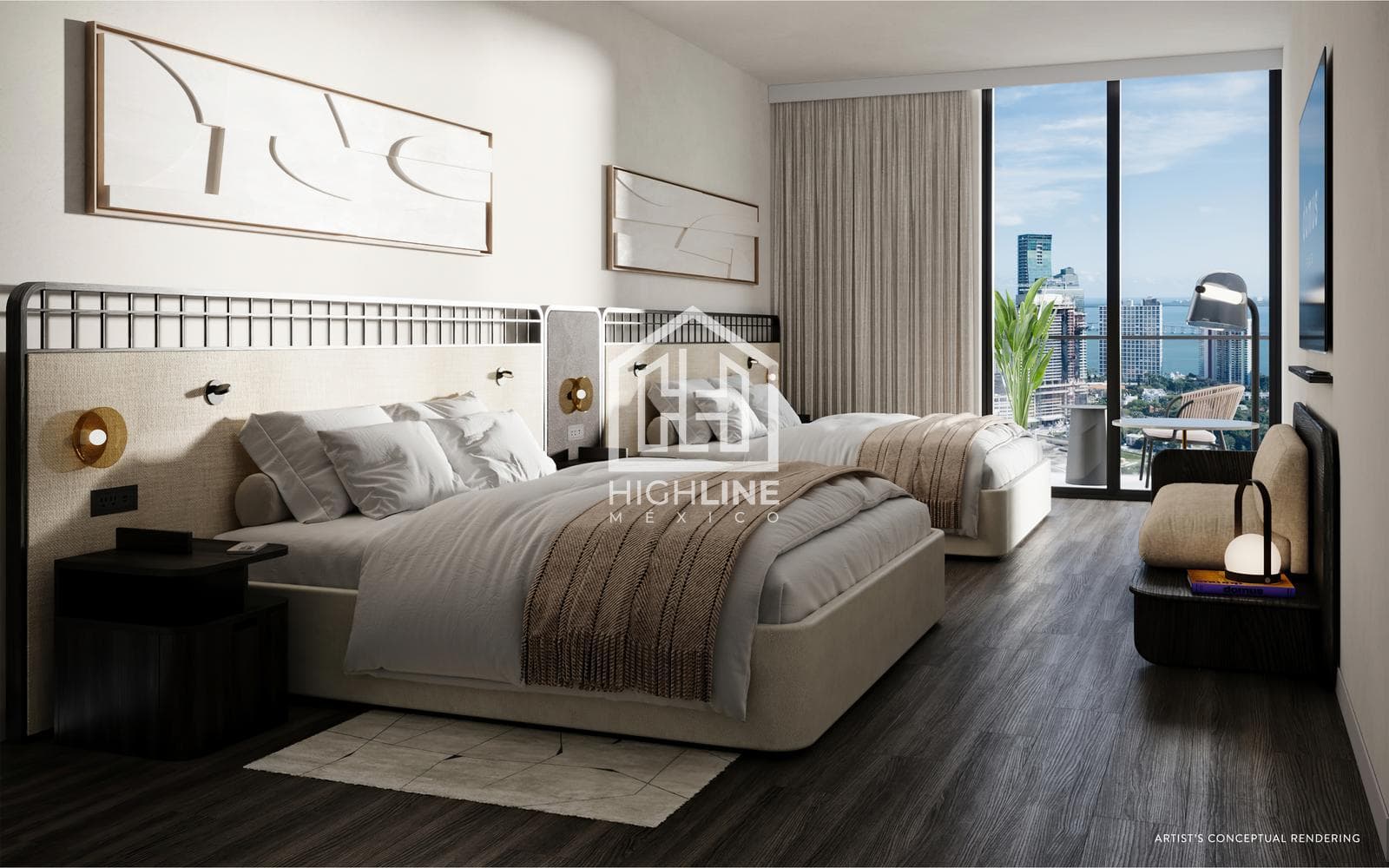 1-BEDROOM APARTMENT FOR SALE IN MIAMI NEAR A MARKET, BAR, BAKERY, AND COFFEE SHOP