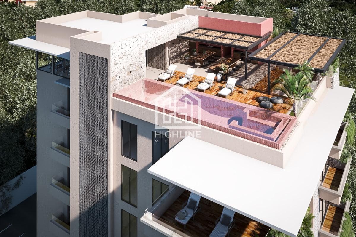 1-bedroom apartment with spacious rooms and a rooftop ocean view