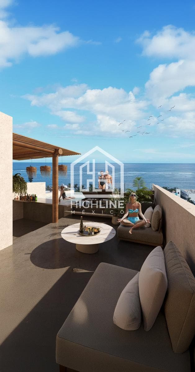 1-Bedroom Apartment for Sale in Puerto Morelos with a Pool and Rooftop