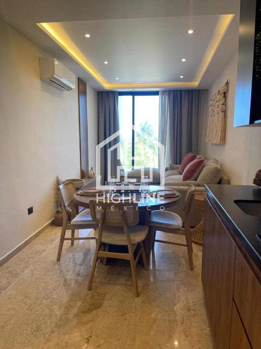 1-Bedroom Apartment for Sale in Puerto Morelos with a Pool and Rooftop