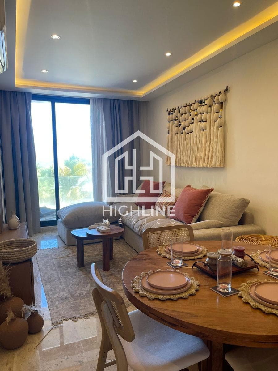 1-Bedroom Apartment for Sale in Puerto Morelos with a Pool and Rooftop