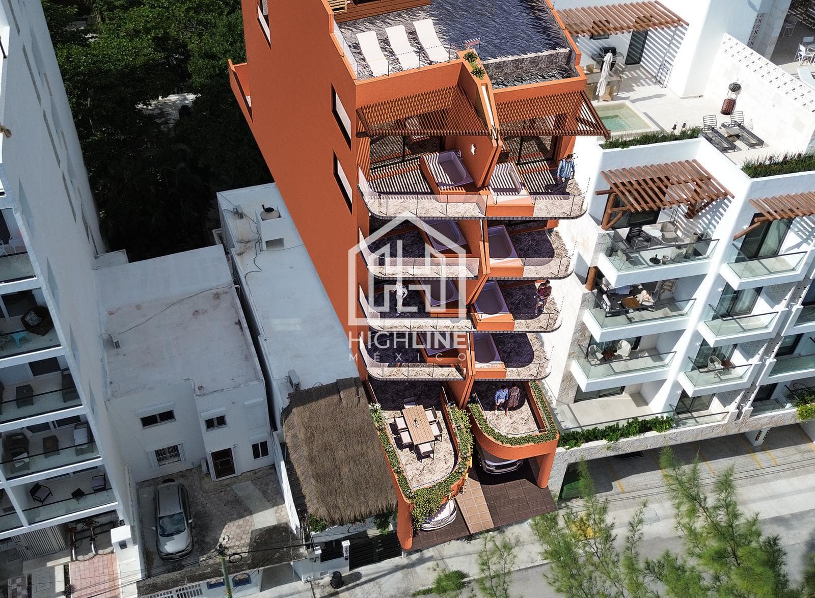 1-Bedroom Apartment for Sale in Puerto Morelos with a Pool and Rooftop