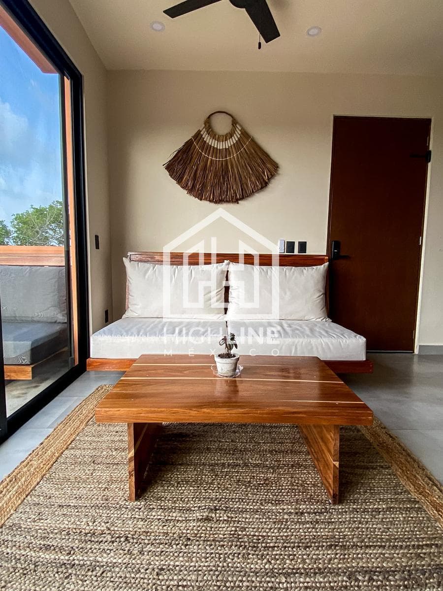 APARTMENT FOR SALE IN TULUM, 10 MINUTES FROM THE BEACH