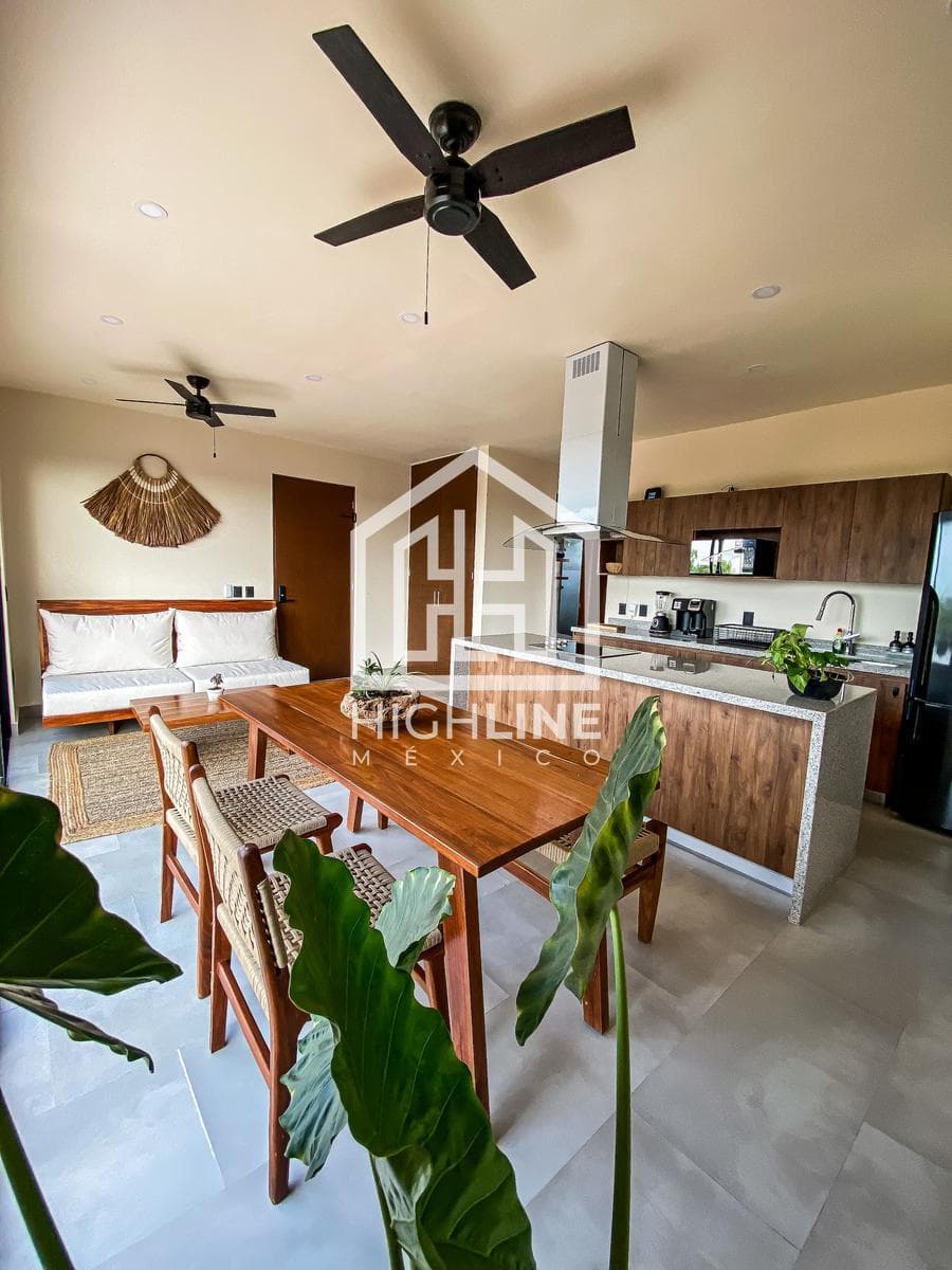 APARTMENT FOR SALE IN TULUM, 10 MINUTES FROM THE BEACH
