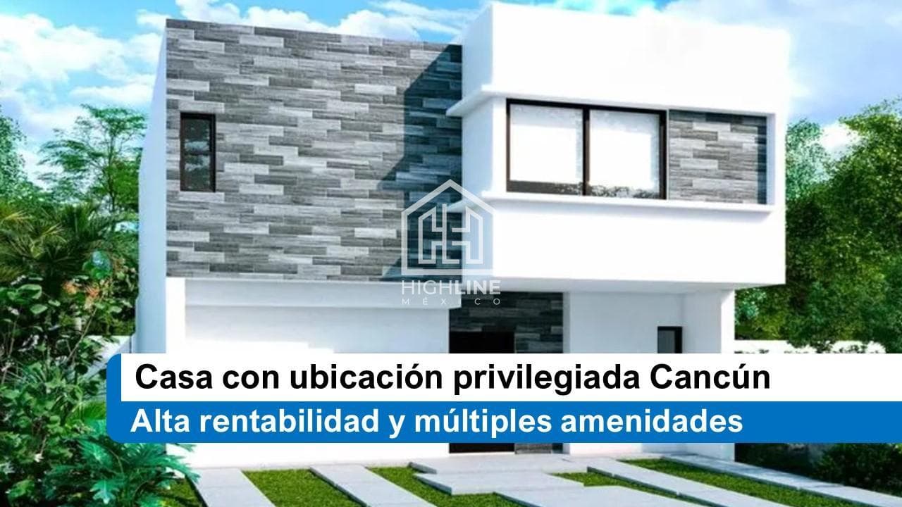 House for sale in Cancun, Huayacan Avenue.