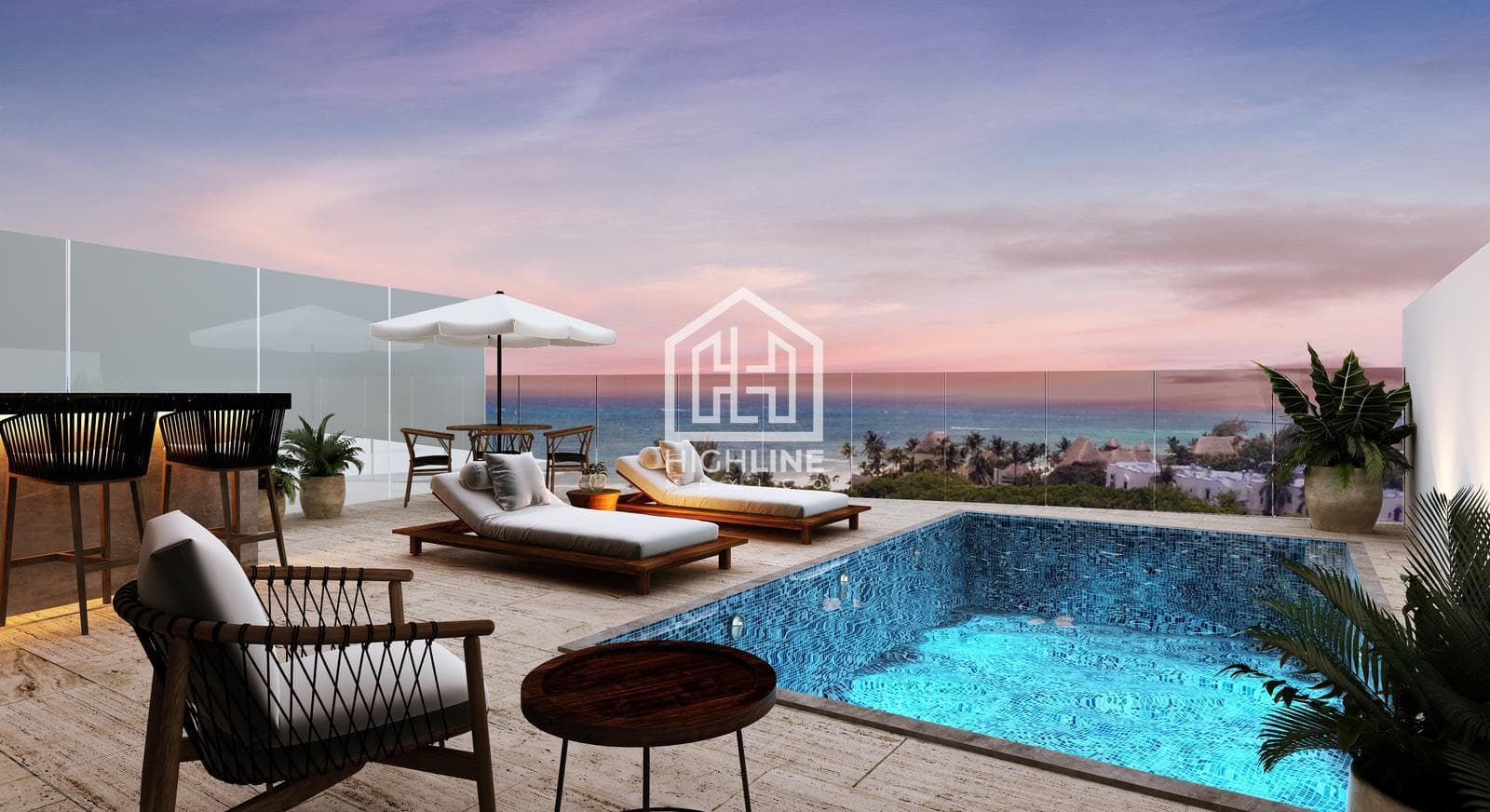 2-BEDROOM APARTMENT / JUST STEPS FROM THE OCEAN / PLAYA DEL CARMEN / SPECIAL PRICE.