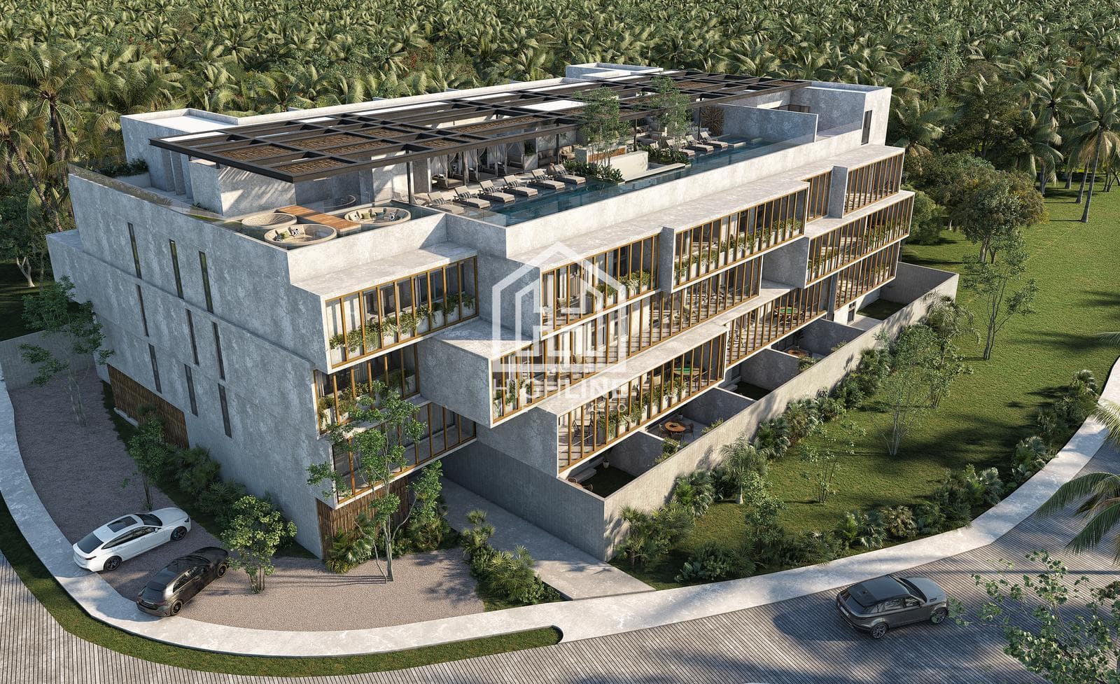 2-BEDROOM APARTMENT FOR SALE IN TULUM WITH SKY BAR AND SPA
